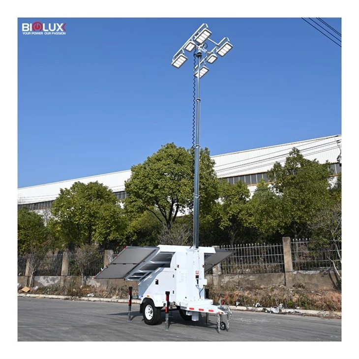 Mobile Solar Light Trailer World Cup Qatar 2022 Stadium Parking Lot Mobile Solar Light Trailer World Cup Qatar 2022 Stadium Parking Lot