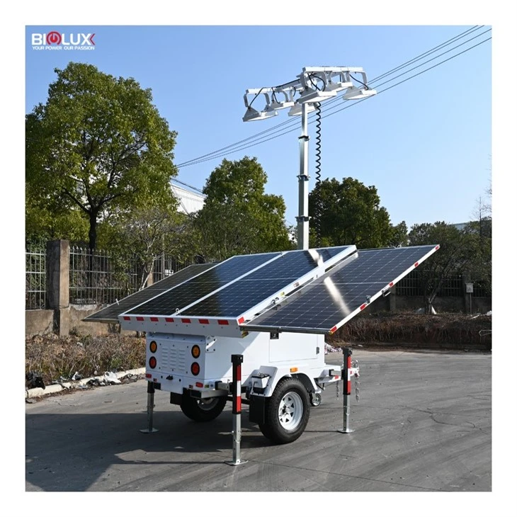 Mobile Solar Light Trailer World Cup Qatar 2022 Stadium Parking Lot Mobile Solar Light Trailer World Cup Qatar 2022 Stadium Parking Lot