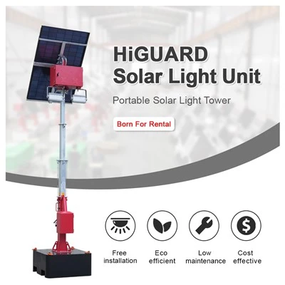 Tour d'éclairage mobile HiGUARD – Éclairage hors réseau- fiable pour n'importe quel chantier