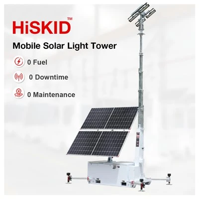 Tour d'éclairage mobile HiSKID – Compacte, puissante, prête pour n'importe quel chantier