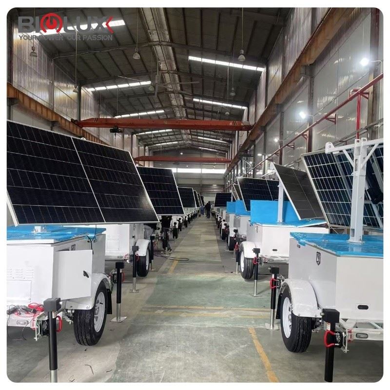 Solar AI-driven Surveillance Trailer With Starlink high quality